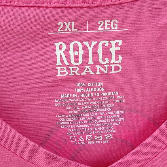 🩸SALE $5.00🩸Royce Brand Pink T-shirt READ DESCRIPTION - Picture 5 of 9